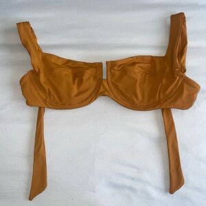 Worn once. L*Space Camellia Bikini top in color Hazelnut. Size L